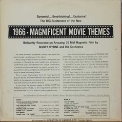 1966 Magnificent Movie Themes Soundtrack (Various Artists, Bobby Byrne) - CD Back cover