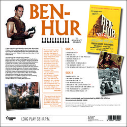 Ben-Hur Bande Originale (Miklós Rózsa) - CD Arrière