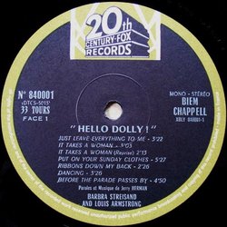 Hello, Dolly! Colonna sonora (Lennie Hayton, Lionel Newman) - cd-inlay