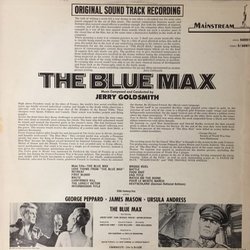 The Blue Max Soundtrack (Jerry Goldsmith) - CD Back cover