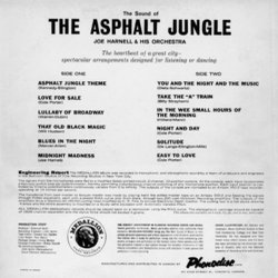 The Sound Of The Asphalt Jungle Soundtrack (Various Artists, Joe Harnell) - CD Back cover