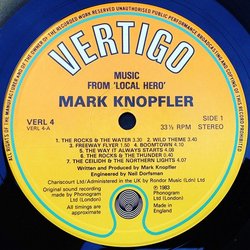 Local Hero サウンドトラック (Mark Knopfler) - CDインレイ