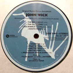 John Wick サウンドトラック (Tyler Bates, Joel J. Richard) - CDインレイ
