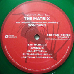 The Matrix サウンドトラック (Don Davis) - CDインレイ