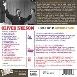 A Taste of Honey / Impressions of Phaedra Ścieżka dźwiękowa (Various Artists, Oliver Nelson) - Tylna strona okladki plyty CD