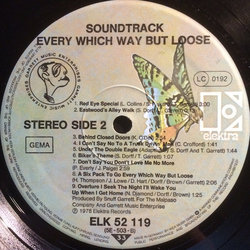 Every Which Way But Loose Ścieżka dźwiękowa (Various Artists, Steve Dorff) - wkład CD