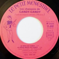 Les Chansons de Candy-Candy サウンドトラック (Various Artists, Dominique Poulain) - CDインレイ