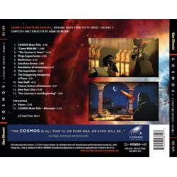 Cosmos: A SpaceTime Odyssey Volume 1 Ścieżka dźwiękowa (Alan Silvestri) - Tylna strona okladki plyty CD