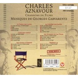 Charles Aznavour: Chansons De Films 声带 (Charles Aznavour, Georges Garvarentz) - CD后盖
