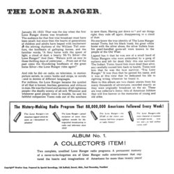 The Lone Ranger Soundtrack (Various Artists) - CD Achterzijde