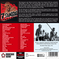 Seven Samurai Colonna sonora (Fumio Hayasaka) - Copertina posteriore CD
