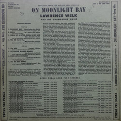 On Moonlight Bay Soundtrack (Max Steiner) - CD Back cover
