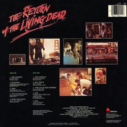 The Return of the Living Dead サウンドトラック (Various Artists, Matt Clifford) - CD裏表紙
