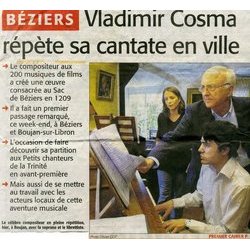 1209 : Cantate pour le Sac de Béziers Soundtrack (Vladimir Cosma) - CD cover