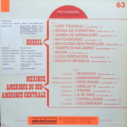 Bresil / Mexique / Amrique Du Sud / Amrique Centrale Ścieżka dźwiękowa (Vladimir Cosma, Lucio Saavedra, Fernando Vildosola) - Tylna strona okladki plyty CD
