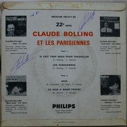 Claude Bolling et Les Parisiennes - Il Fait Trop Beau Pour Travailler Ścieżka dźwiękowa (Claude Bolling, Franck Gérald) - Tylna strona okladki plyty CD