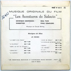 Les Aventures de Salavin Trilha sonora (Claude Bolling) - CD capa traseira