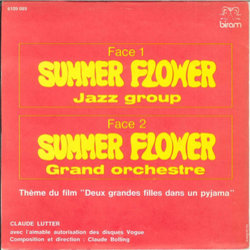 Summer Flower サウンドトラック (Claude Bolling, Claude Lutter) - CD裏表紙