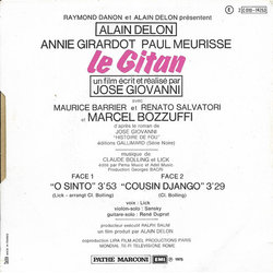 Le Gitan サウンドトラック (Lick , Claude Bolling) - CD裏表紙