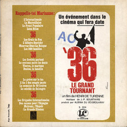 '36 Le Grand Tournant サウンドトラック (Jean-Pierre Bourtayre) - CDカバー