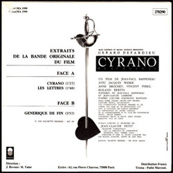 Cyrano Ścieżka dźwiękowa (Jean-Claude Petit) - Tylna strona okladki plyty CD