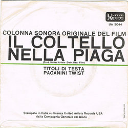 Il Coltello Nella Piaga Soundtrack (Jacques Loussier, Mikis Theodorakis) - CD Achterzijde