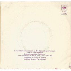 Cantate De Viris サウンドトラック (Jacques Loussier) - CD裏表紙