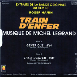 Train D`Enfer Ścieżka dźwiękowa (Michel Legrand) - Tylna strona okladki plyty CD