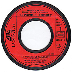 Le Permis de conduire Soundtrack (Philippe Clay, Raymond Lefvre) - cd-inlay