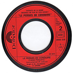 Le Permis de conduire Soundtrack (Philippe Clay, Raymond Lefvre) - cd-inlay