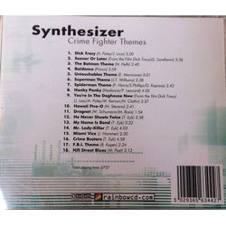 Synthesizer - Crime Fighter Themes Ścieżka dźwiękowa (Various Artists) - Tylna strona okladki plyty CD