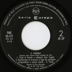 Il Federale Soundtrack (Ennio Morricone) - cd-inlay