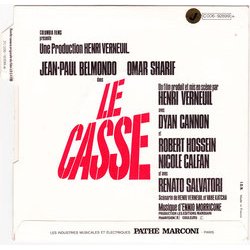 Le Casse Soundtrack (Ennio Morricone) - CD Trasero