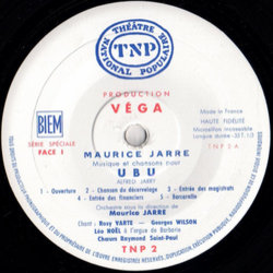 Musique et Chansons pour Ubu Soundtrack (Maurice Jarre, Alfred Jarry) - cd-cartula