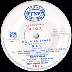 Musique et Chansons pour Ubu Bande Originale (Maurice Jarre, Alfred Jarry) - cd-inlay