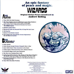 Wizards Ścieżka dźwiękowa (Andrew Belling) - Tylna strona okladki plyty CD