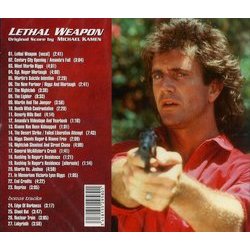 Lethal Weapon Ścieżka dźwiękowa (Michael Kamen) - Tylna strona okladki plyty CD