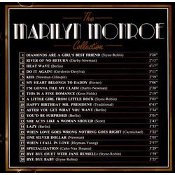 The Marilyn Monroe Collection Soundtrack (Various Composers) - CD Achterzijde