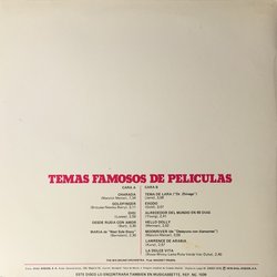 Temas Famosos De Peliculas Soundtrack (Various Composers) - CD Achterzijde