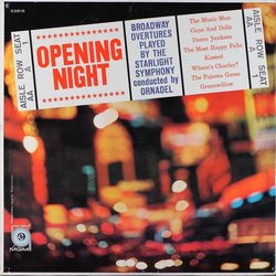 Opening Night Soundtrack (Richard Adler, Frank Loesser, Jerry Ross, Meredith Willson, George Wright, Robert Wright) - CD cover