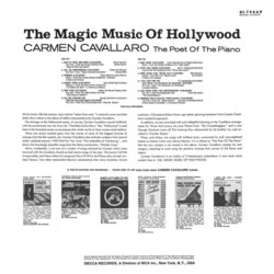 The Magic Music of Hollywood Colonna sonora (Various Artists, Carmen Cavallaro) - Copertina posteriore CD