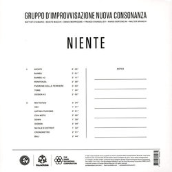 Niente: Gruppo Improvvisazione Nuova Consonanza Soundtrack (Gruppo Improvvisazione Nuova Consonanza , Gruppo Improvvisazione Nuova Consonanza ) - CD Achterzijde