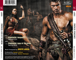 Spartacus: Vengeance Trilha sonora (Joseph LoDuca) - CD capa traseira
