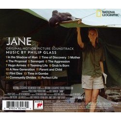 Jane サウンドトラック (Philip Glass) - CD裏表紙