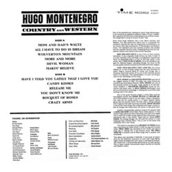 Country And Western Ścieżka dźwiękowa (Various Artists, Hugo Montenegro) - Tylna strona okladki plyty CD