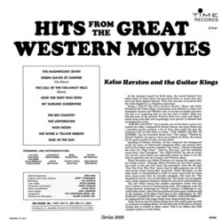 Hits From The Great Western Movies サウンドトラック (Various Artists, The Guitar Kings, Kelso Herston) - CD裏表紙