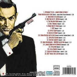 From Russia with Love Trilha sonora (John Barry) - CD capa traseira