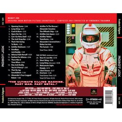 Robot Jox サウンドトラック (Frdric Talgorn) - CD裏表紙