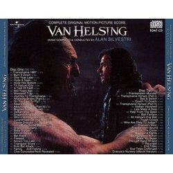 Van Helsing Ścieżka dźwiękowa (Alan Silvestri) - Tylna strona okladki plyty CD