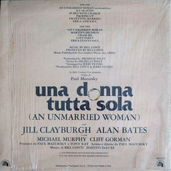 Una Donna Tutta Sola Soundtrack (Bill Conti) - CD Back cover